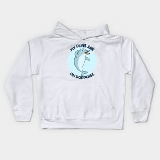 My Puns Are On Porpoise Cute Animal Pun Kids Hoodie